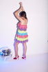 Frankie Tiered Tulle Mini Dress - Rainbow